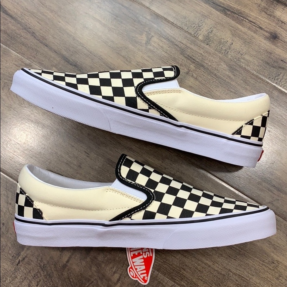VANS CLASSIC SLIP ON Black & White CheckerboaWMNS - Picture 16 of 16